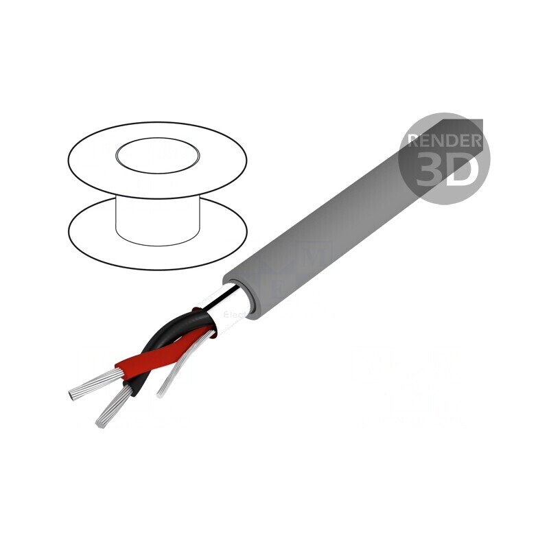 Cablu ecranat Alpha Essential 1x2x24AWG PVC | Electronic-mag.ro | Componente Electronice