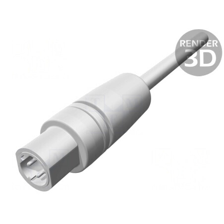 Mufă M12 4-Pin Ethernet Cablu Crimpat IP54 | Electronic-mag.ro | Componente Electronice