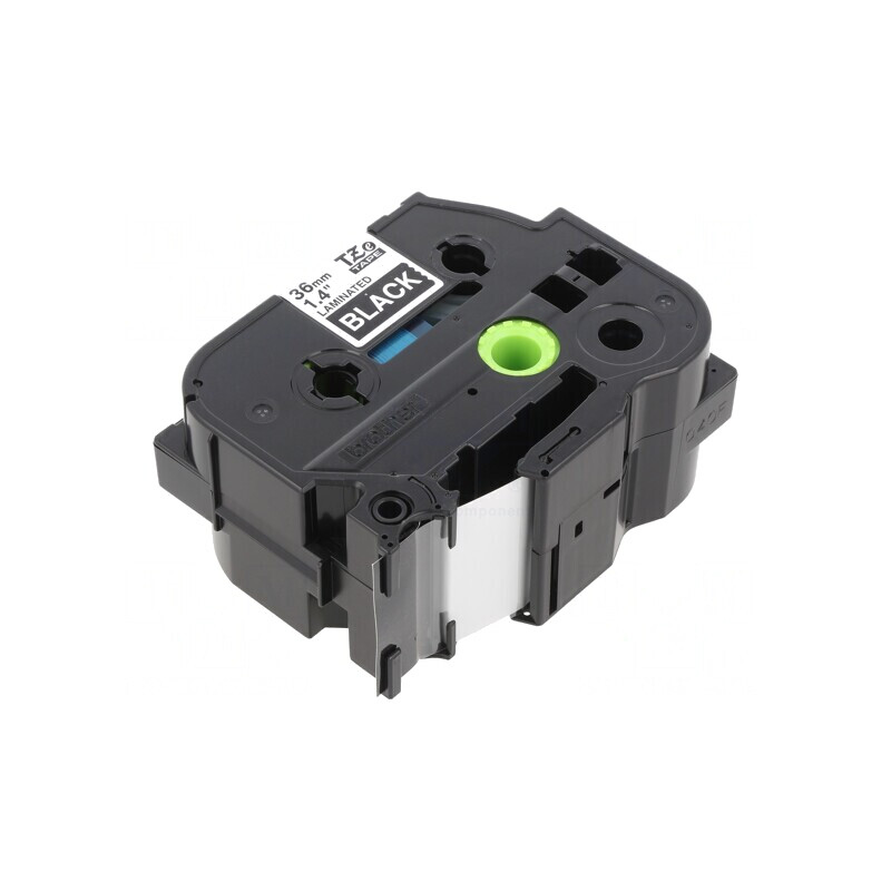 Bandă de Etichetare 36mm x 8m Negru/Alb TZE-365 | Electronic-mag.ro | Componente Electronice