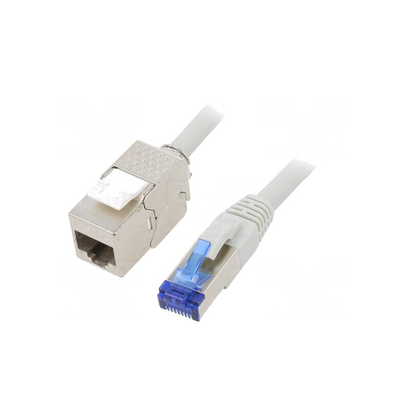 Prelungitor RJ45 S/FTP Cat6a LSZH Gri 20m | Electronic-mag.ro | Componente Electronice