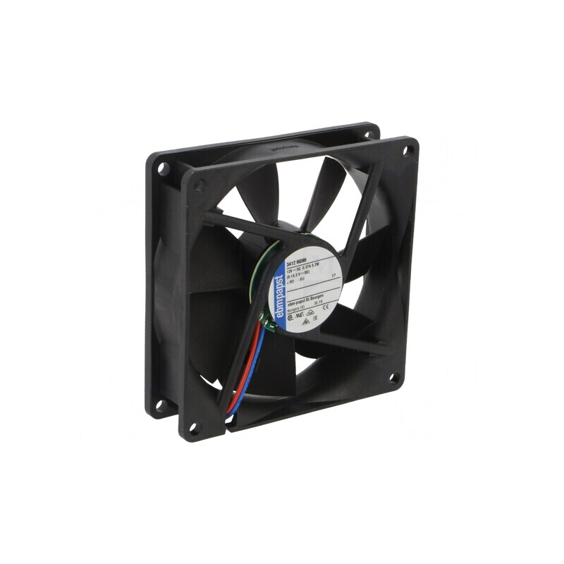 Ventilator axial 12V 92x92x25mm 102m3/h | Electronic-mag.ro | Componente Electronice