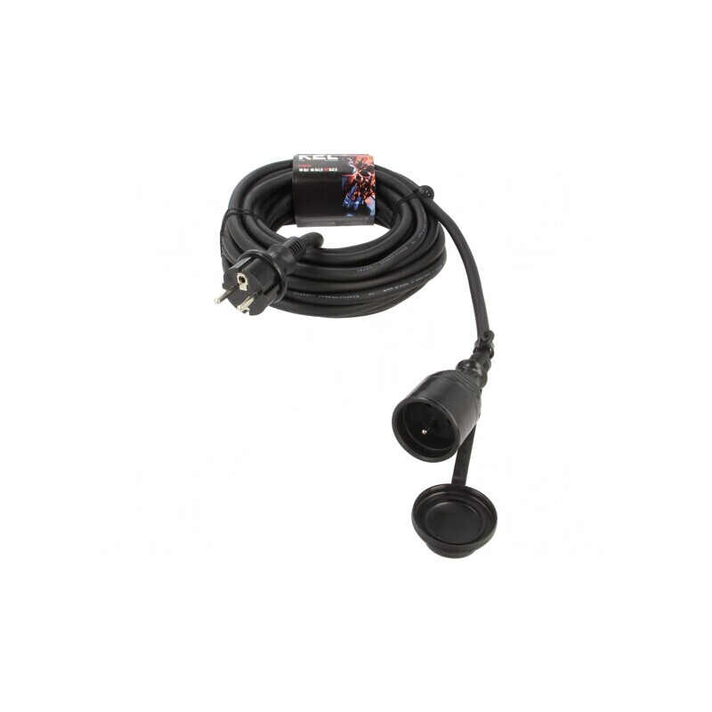 Prelungitor alimentare 10m negru 16A 3x2,5mm2 | Electronic-mag.ro | Componente Electronice
