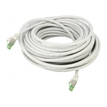 Patch Cord S/FTP Cat 8.1 LSZH Gri 20m | Electronic-mag.ro | Componente Electronice