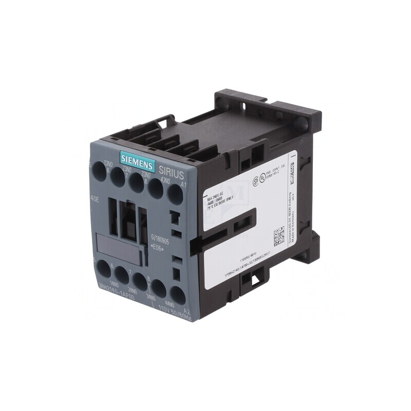 Contactor 4P NO 110VAC 10A pentru șină DIN | Electronic-mag.ro | Componente Electronice