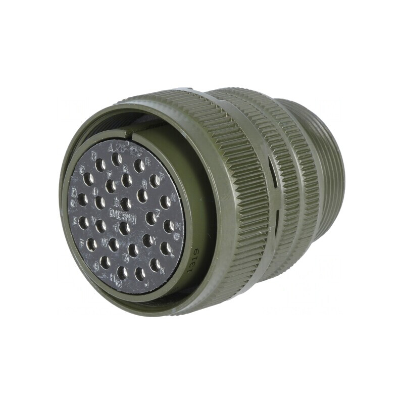 Conector circular din aluminiu 28 MS/DS | Electronic-mag.ro | Componente Electronice