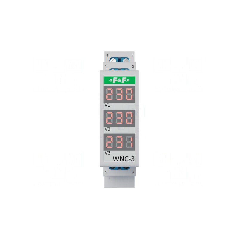 Voltmetru Digital pentru Montare 80-500V Exact 1% IP20 WNC-3 | Electronic-mag.ro | Componente Electronice