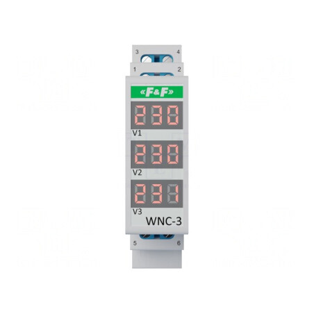 Voltmetru Digital pentru Montare 80-500V Exact 1% IP20 WNC-3 | Electronic-mag.ro | Componente Electronice