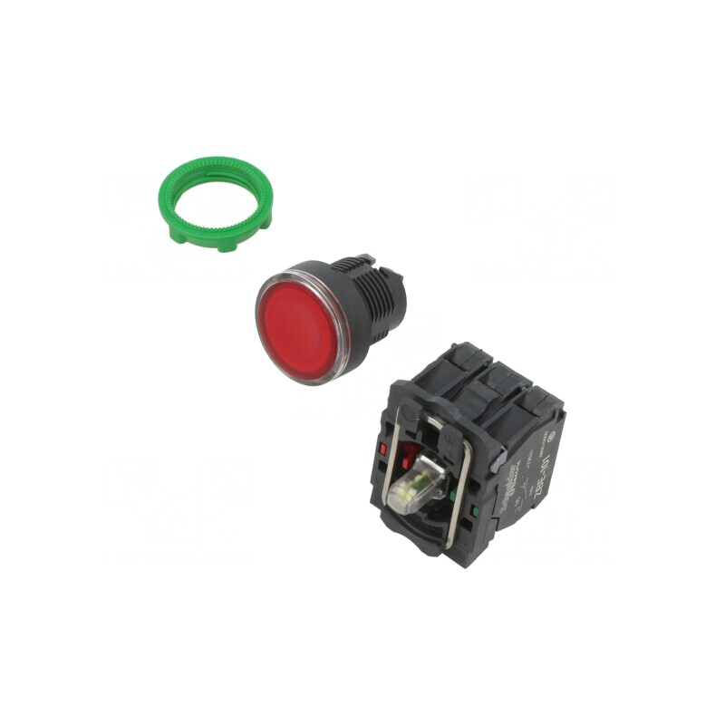 Comutator apăsare 22mm 1NC/NO | Electronic-mag.ro | Componente Electronice
