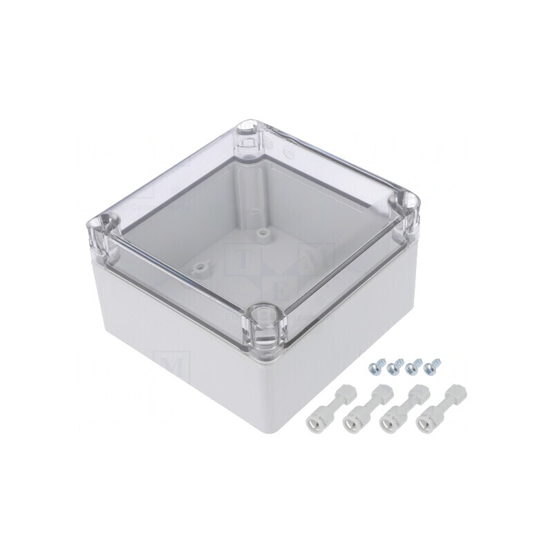 Carcasă Universală Policarbonat 125x125x75mm Transparentă | Electronic-mag.ro | Componente Electronice