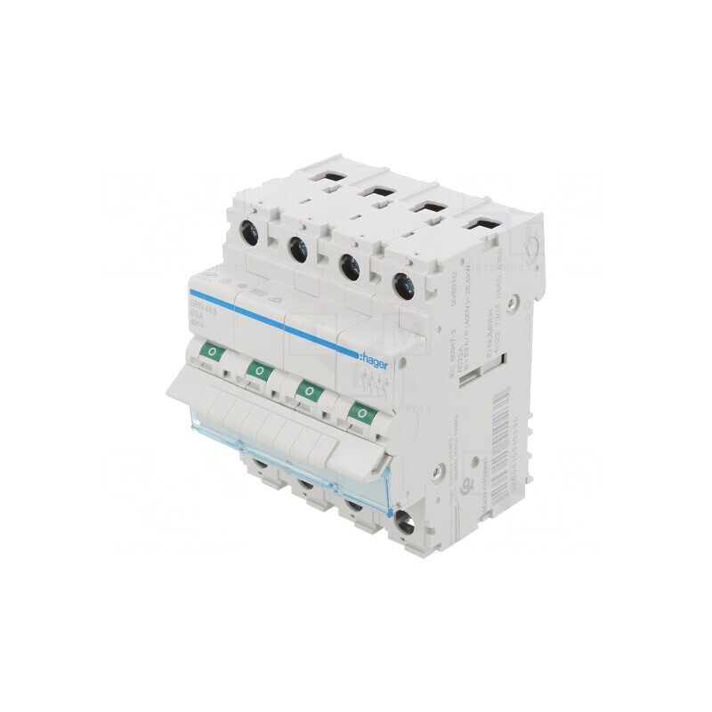 Separator-întrerupător 4 Poli DIN 63A 400V SBN463 | Electronic-mag.ro | Componente Electronice