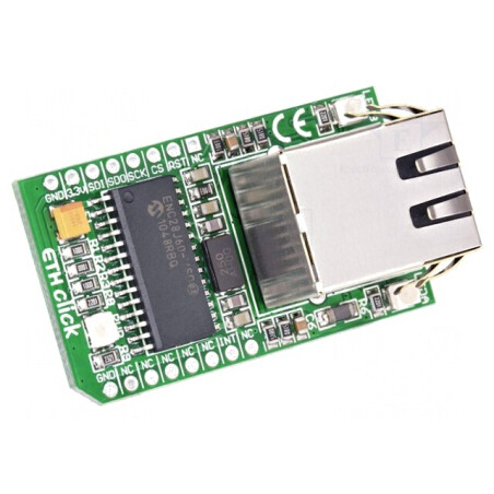 ETH CLICK - Placă Controler Ethernet SPI ENC28J60 | Electronic-mag.ro | Componente Electronice