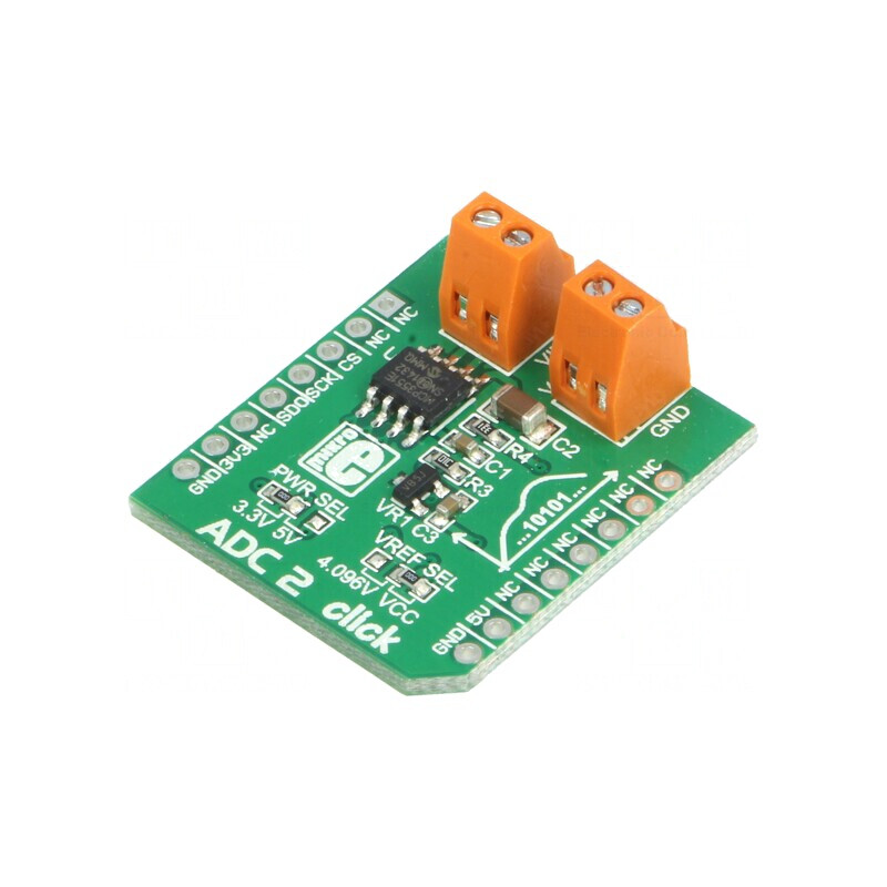 ADC 2 CLICK A/D SPI MCP3551/3 Prototip Placă | Electronic-mag.ro | Componente Electronice