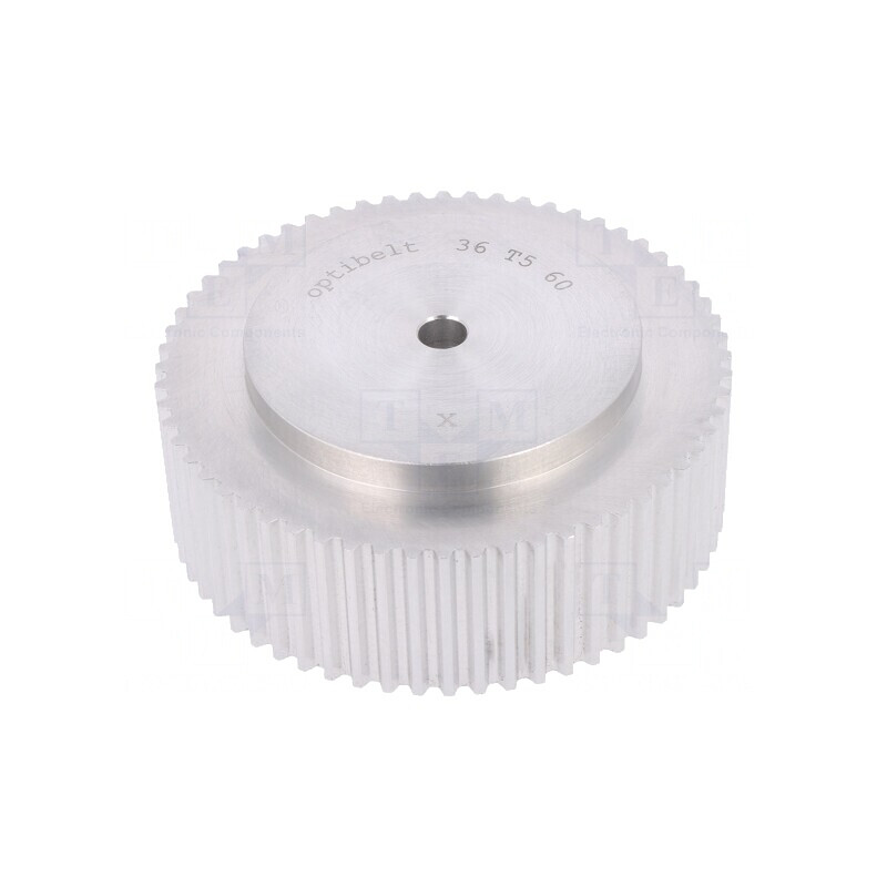 Roată de curea T5 aluminiu 36T 94,65mm | Electronic-mag.ro | Componente Electronice