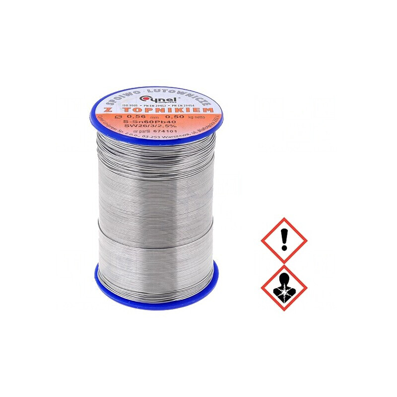 Sârmă de lipit cu plumb 0,56mm 0,5kg 190°C | Electronic-mag.ro | Componente Electronice