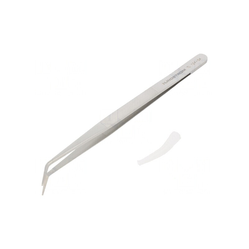 Pensetă Curbată 150mm cu Vârf Plat | Electronic-mag.ro | Componente Electronice