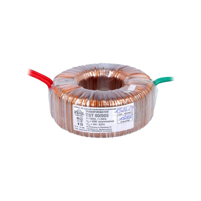 Transformator toroidal 50VA 230V 14V 3.57A cu cabluri | Electronic-mag.ro | Componente Electronice