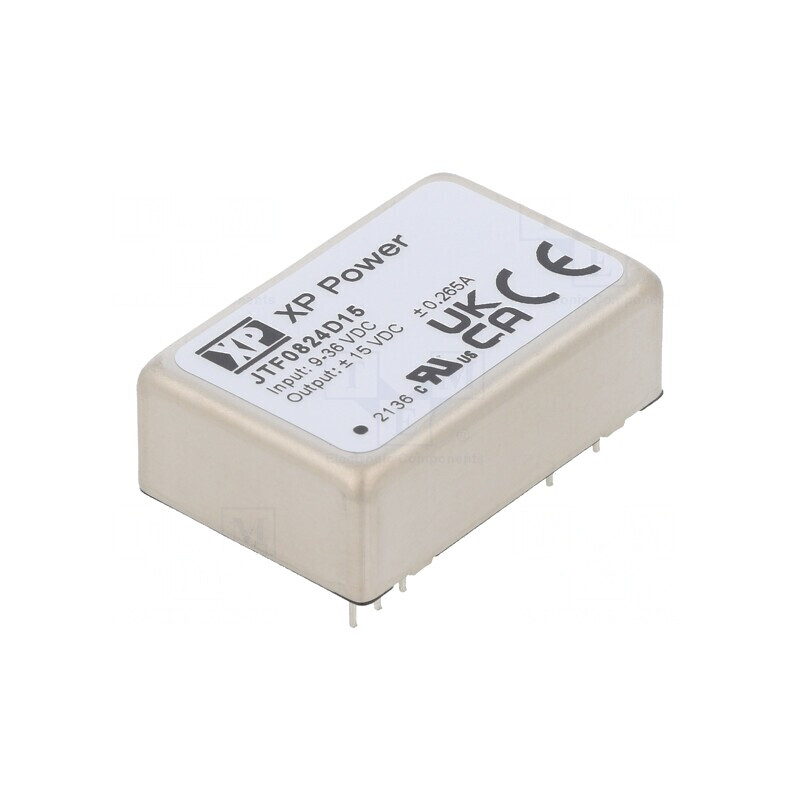 Convertor DC/DC 8W 9-36V la 15V/-15V THT JTF0824D15 | Electronic-mag.ro | Componente Electronice