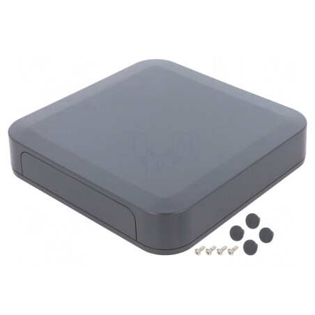 Carcasă ABS Gri Întunecat 200x200x40mm | Electronic-mag.ro | Componente Electronice