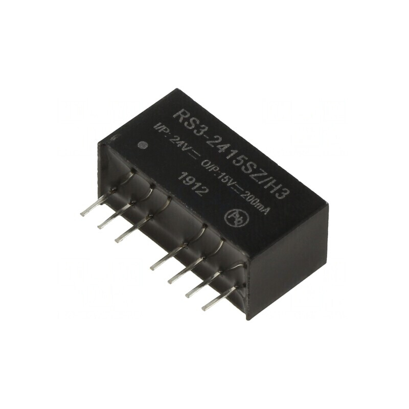 Convertor DC/DC 3W Input 9-27V Output 15V 200mA SIP8 | Electronic-mag.ro | Componente Electronice