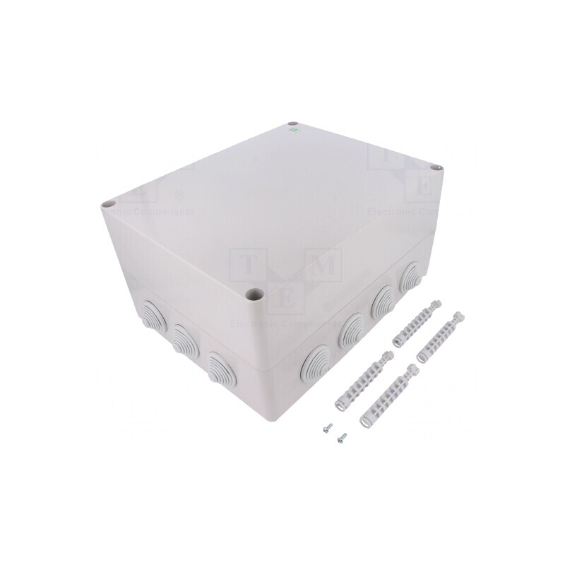 Cutie de conexiuni IP55 gri 282x342x165mm | Electronic-mag.ro | Componente Electronice Cutie de conexiuni IP55 gri 282x342x165mm | Electronic-mag.ro | Componente Electronice