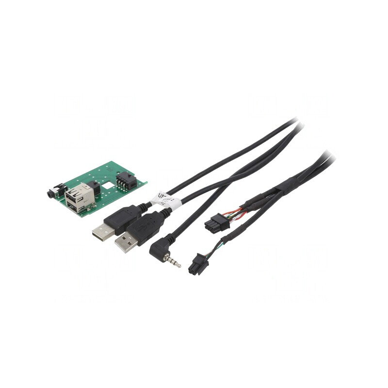 Adaptor USB/AUX Subaru Jack 3.5mm 4pin USB A x2 | Electronic-mag.ro | Componente Electronice