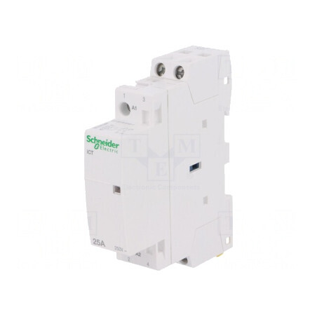Contactor 2P 25A 230-240VAC NO IP20 | Electronic-mag.ro | Componente Electronice