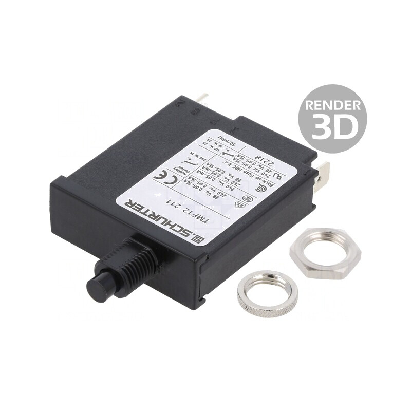 Întrerupător de Supracurent 240VAC 6A | Electronic-mag.ro | Componente Electronice
