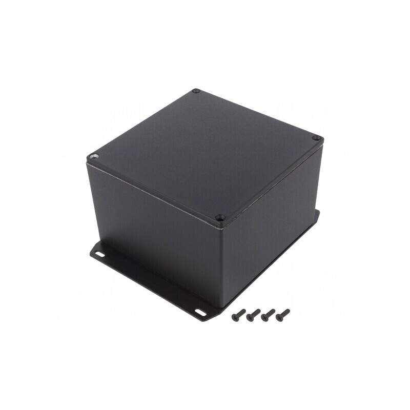 Carcasă universală 125x125x79mm cu lame de fixare | Electronic-mag.ro | Componente Electronice