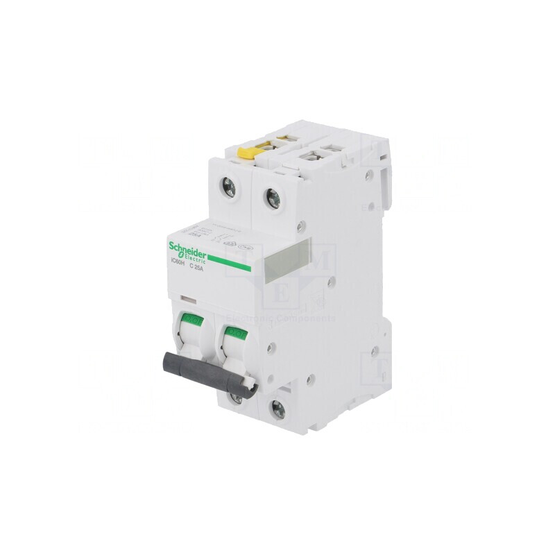 Întrerupător de Supracurent 25A 2 Poli 400VAC C | Electronic-mag.ro | Componente Electronice