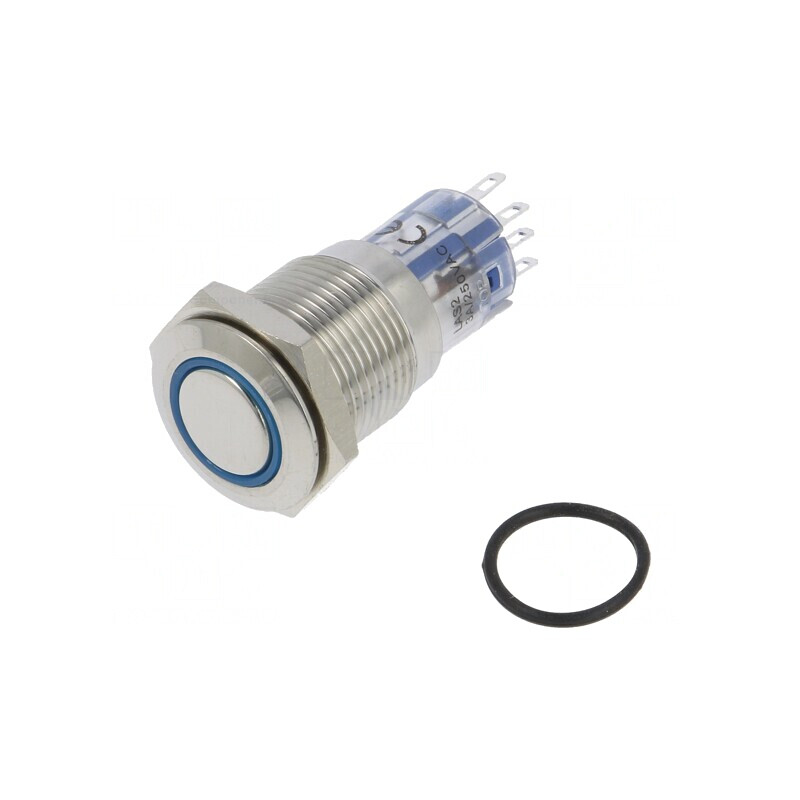 Comutator Anti-Vandalism DPDT 3A/250VAC IP67 12VDC | Electronic-mag.ro | Componente Electronice