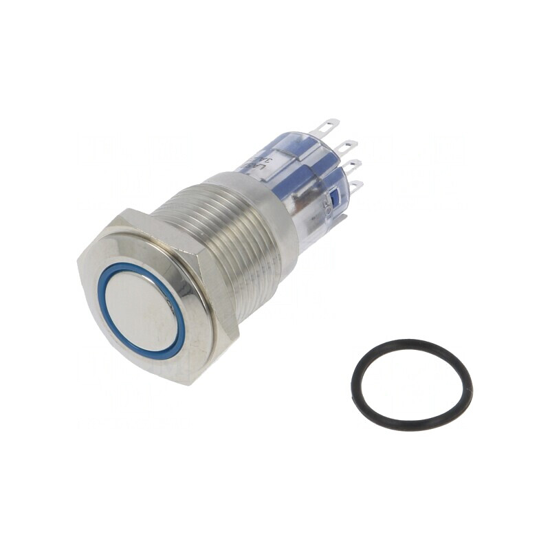 Comutator Anti-Vandalism DPDT 3A 250VAC IP67 ON-ON Ø16.2mm | Electronic-mag.ro | Componente Electronice