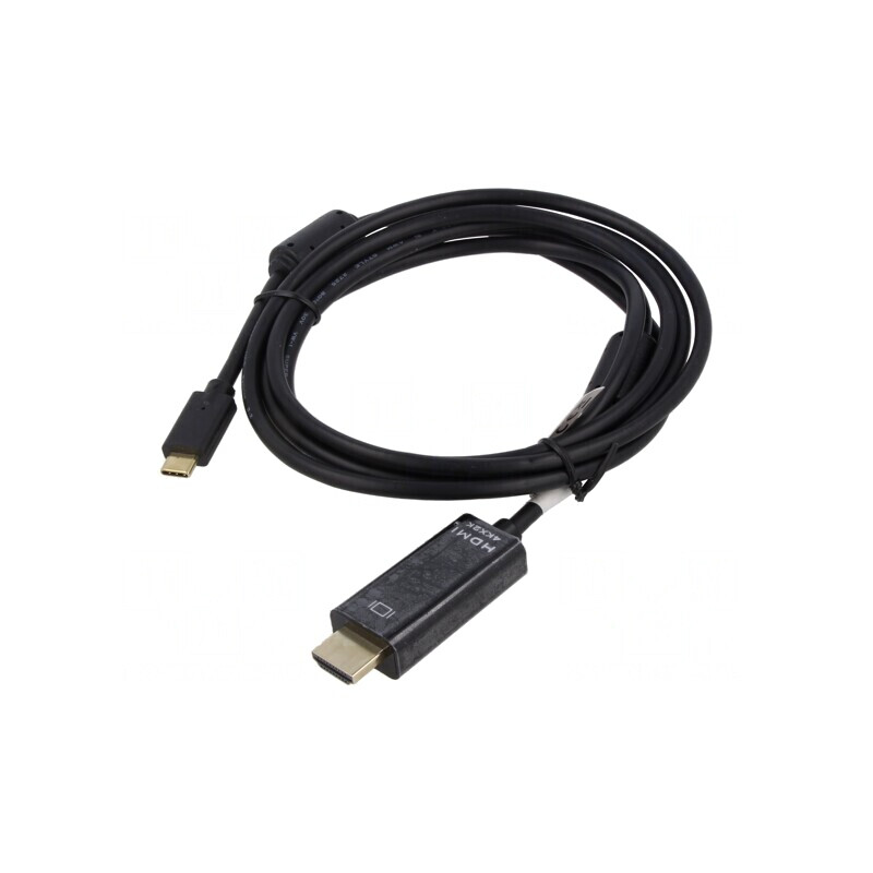 Adaptor HDMI 2.0 la USB C, 2m, Negru | Electronic-mag.ro | Componente Electronice