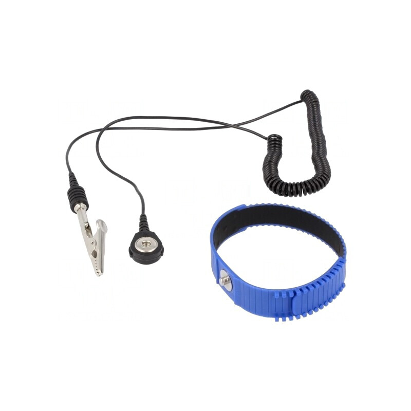 Brățară Antistatică ESD Albastră 1,5m | Electronic-mag.ro | Componente Electronice