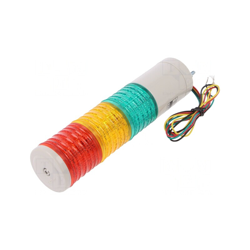 Coloană de Semnalizare LED Roșu/Ambră/Verde 24V | Electronic-mag.ro | Componente Electronice