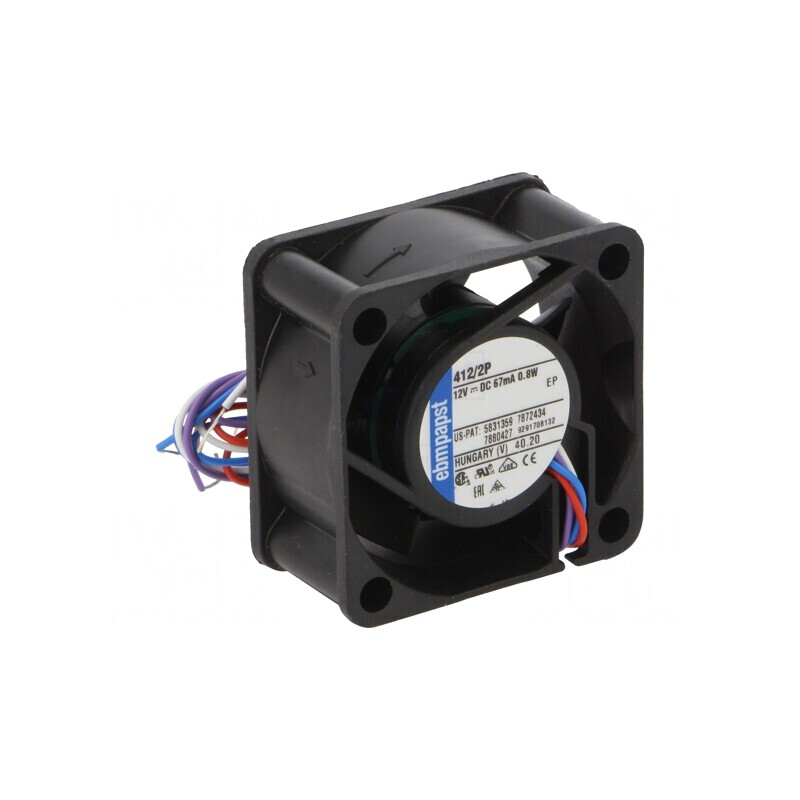 Ventilator axial DC 12V 412/2P | Electronic-mag.ro | Componente Electronice