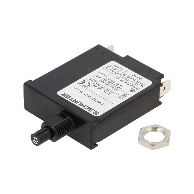 Întrerupător de supracurent 240VAC 28VDC 0,3A SPST IP40 | Electronic-mag.ro | Componente Electronice