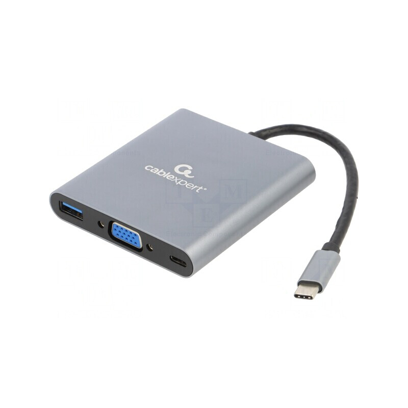 Adaptor USB 3.1 Cablexpert 0,15m Negru-Gri 5Gbps | Electronic-mag.ro | Componente Electronice