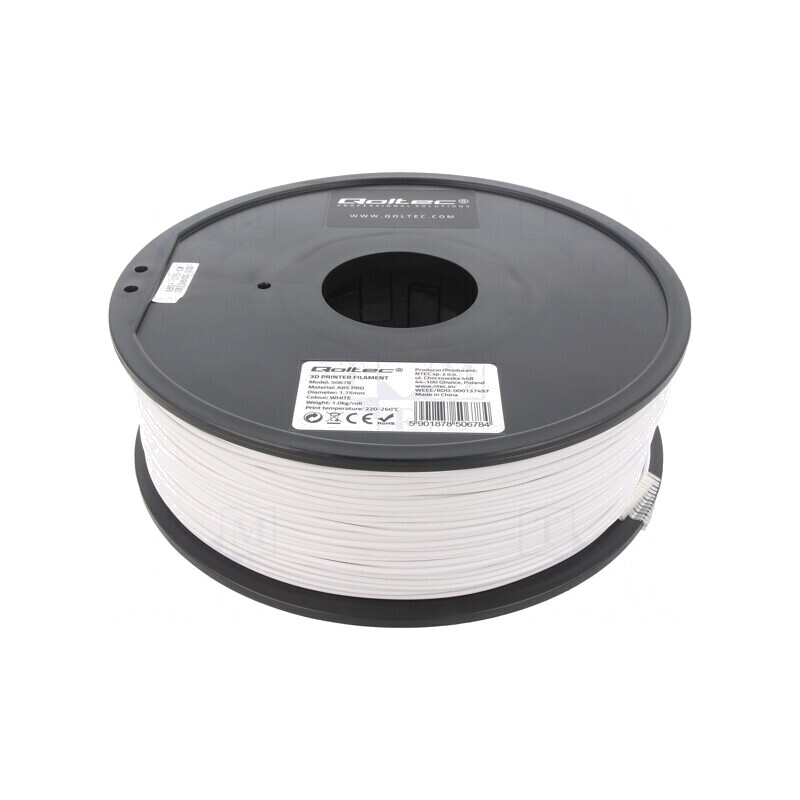 Filament ABS PRO 1,75mm Alb Rece 1kg | Electronic-mag.ro | Componente Electronice