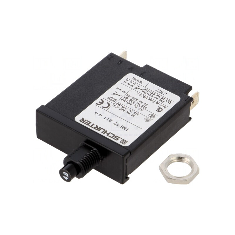Întrerupător de Supracurent 4A SPST Poli 1 240VAC 28VDC | Electronic-mag.ro | Componente Electronice