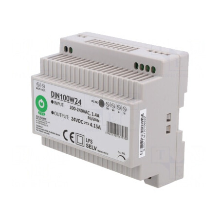 Alimentator Pulsatoriu pentru Șină DIN 100W 24V 4.15A | Electronic-mag.ro | Componente Electronice