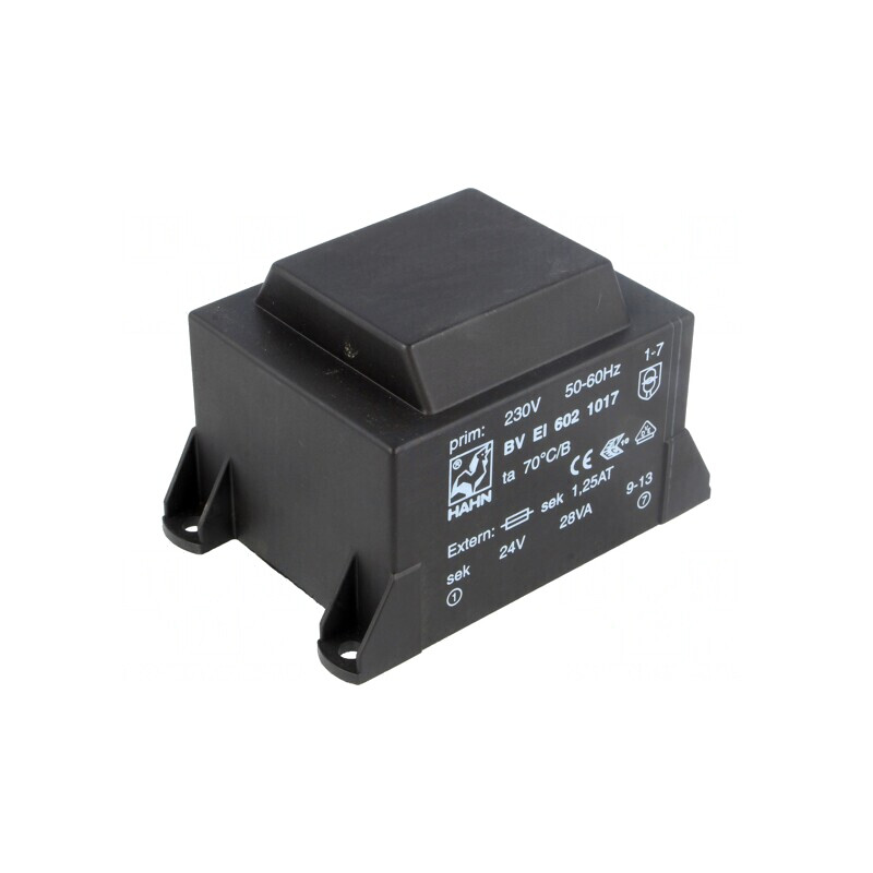 Transformator Încapsulat 28VA 230V 24V 1167mA PCB BVEI | Electronic-mag.ro | Componente Electronice