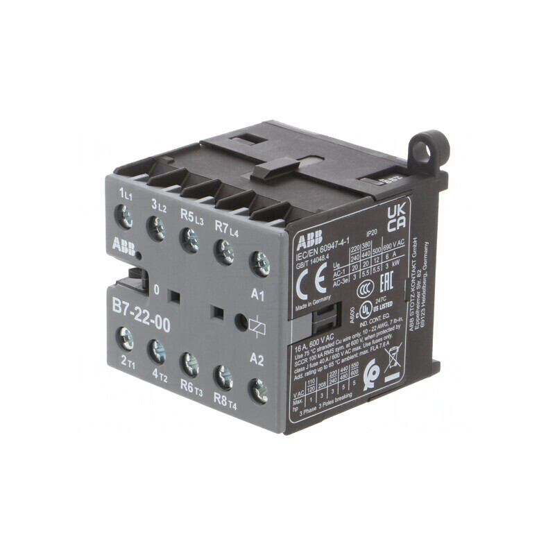 Contactor 4P 24VAC 7A Cu Șurub | Electronic-mag.ro | Componente Electronice Contactor 4P 24VAC 7A Cu Șurub | Electronic-mag.ro | Componente Electronice