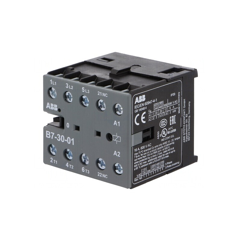 Contactor 3P 42VAC 7A cu 3 Contacte NC | Electronic-mag.ro | Componente Electronice Contactor 3P 42VAC 7A cu 3 Contacte NC | Electronic-mag.ro | Componente Electronice