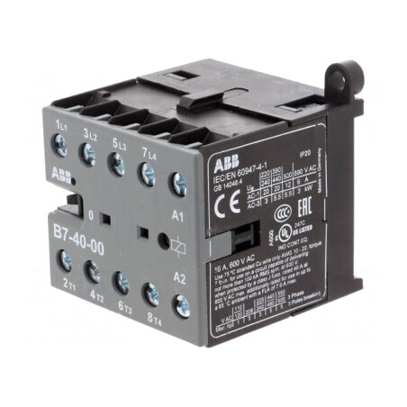 Contactor 4P NO 7A 220-240VAC Cu Șurub | Electronic-mag.ro | Componente Electronice