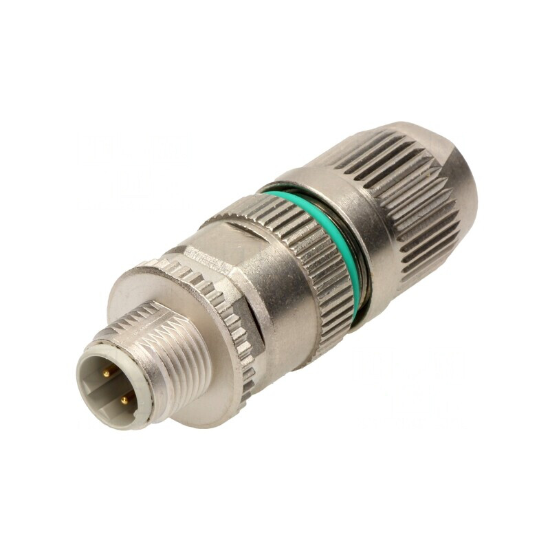 Mufă M12 5 pini Profibus cablu IP67 drept 4A | Electronic-mag.ro | Componente Electronice