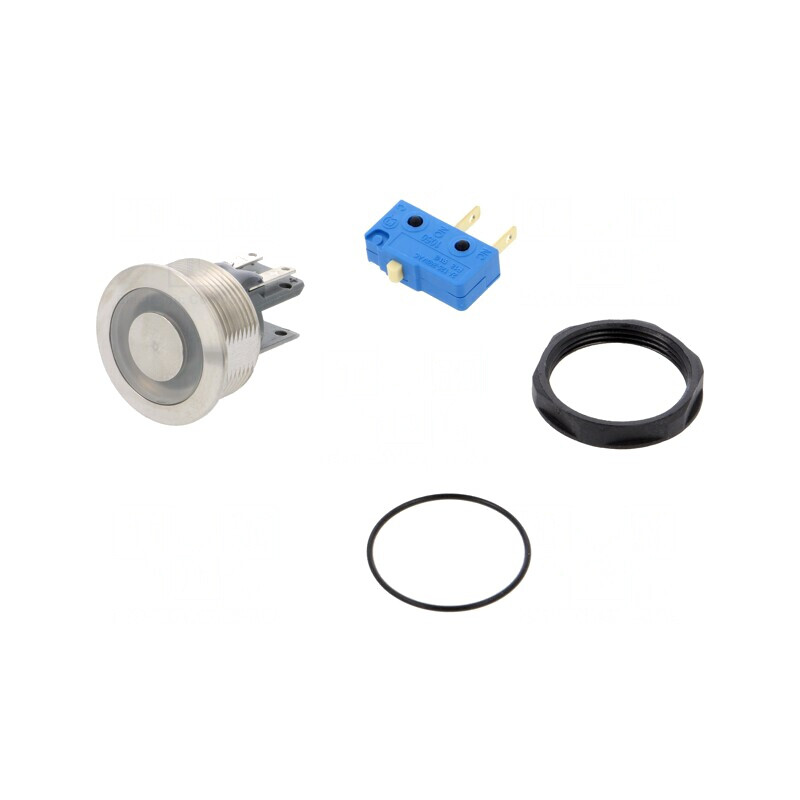 Comutator anti-vandalism albastru SPDT IP67 ON-(ON) | Electronic-mag.ro | Componente Electronice