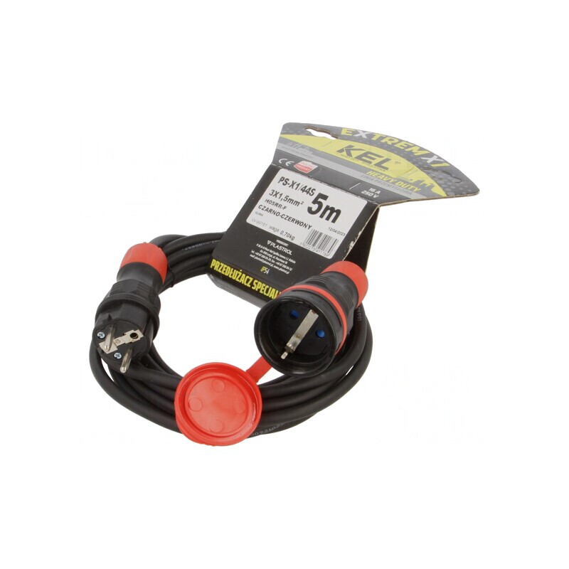 Prelungitor Negru 5m 16A 3x1,5mm2 | Electronic-mag.ro | Componente Electronice