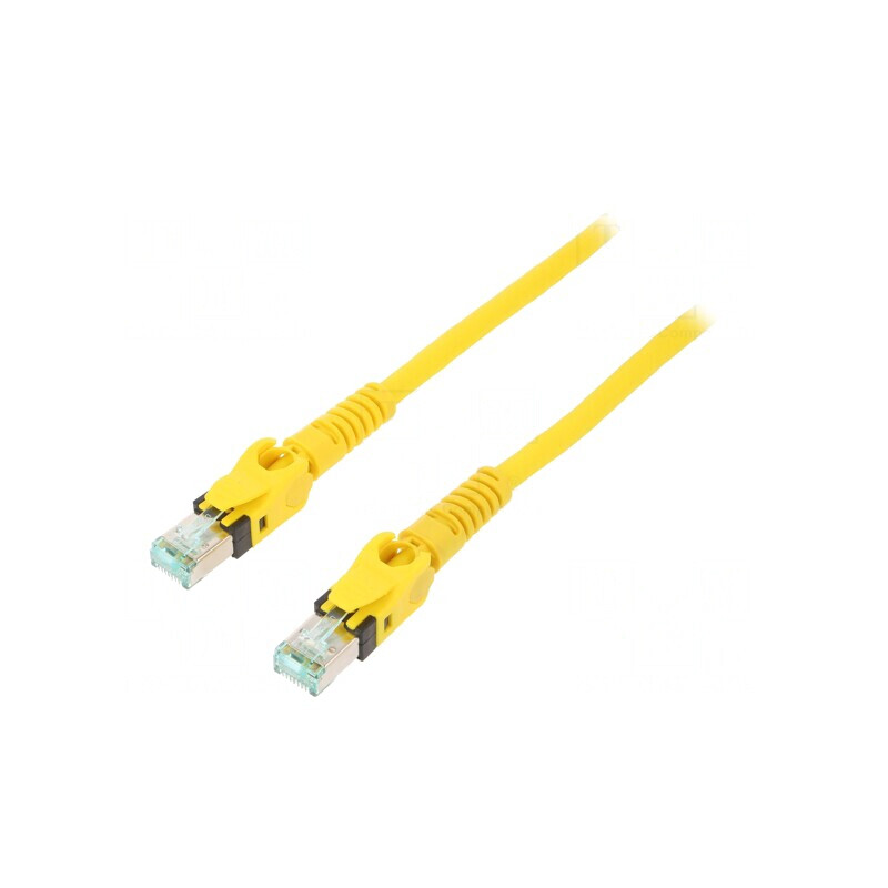 Patch Cord S/FTP Cat 6a Cu Galben 2m | Electronic-mag.ro | Componente Electronice