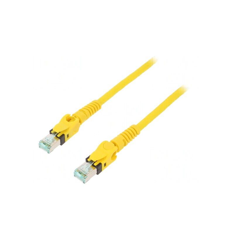 Cablu Patch S/FTP Cat6a Cu PUR Galben 2m | Electronic-mag.ro | Componente Electronice