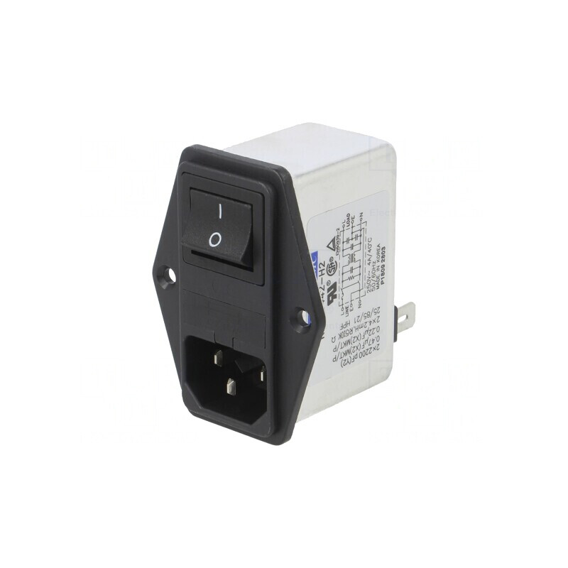 Conector Alimentare AC Soclu Tată 4A 250VAC IEC 60320 4,2mH | Electronic-mag.ro | Componente Electronice